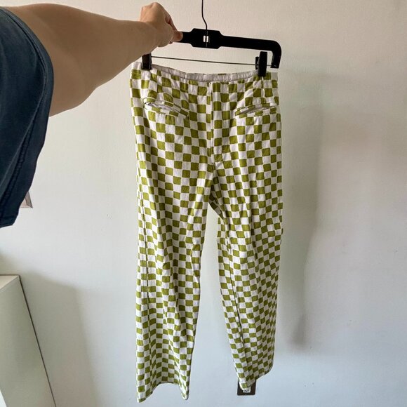 Holiday the Label Kokomo Pants - Olive check (size small) - Picture 3 of 4